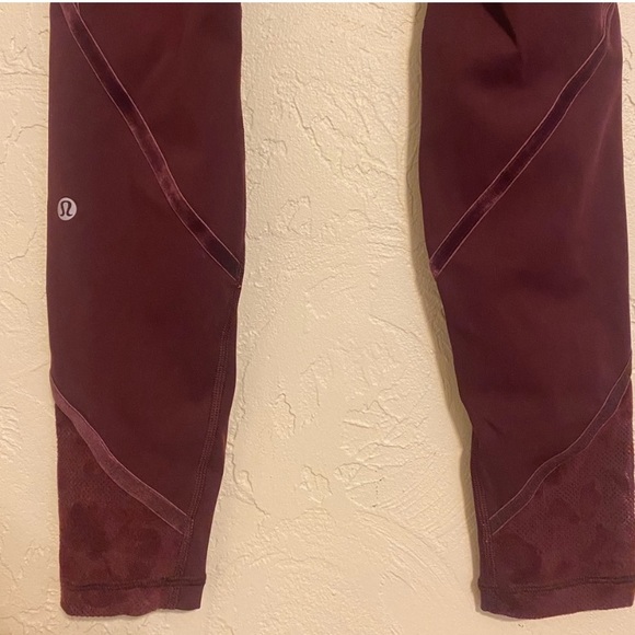 Lululemon Wunder Under High-Rise Tight Flocked Scatter Floral Dark Adobe - Picture 7 of 8